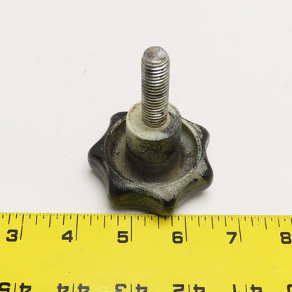 M12x1.0 Threaded Stud Hard Plastic Knob 3" OAL