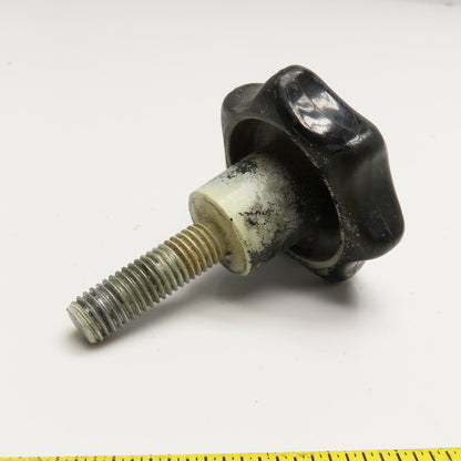 M12x1.0 Threaded Stud Hard Plastic Knob 3" OAL