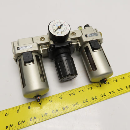 SMC NAF4000-N04 12" NPT Compressed Air Filter Regulator Lubricator