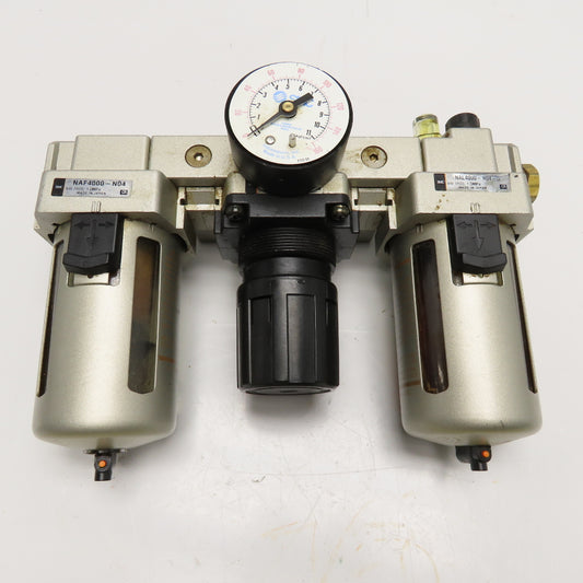 SMC NAF4000-N04 12" NPT Compressed Air Filter Regulator Lubricator