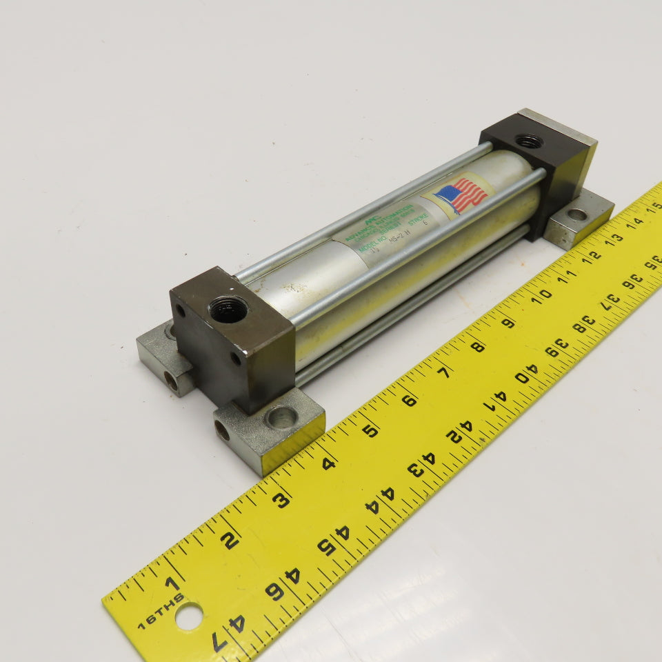 AAC MS-2 H 1-1/2" Bore x 6" Stroke Double Acting Hydraulic Pneumatic Cylinder