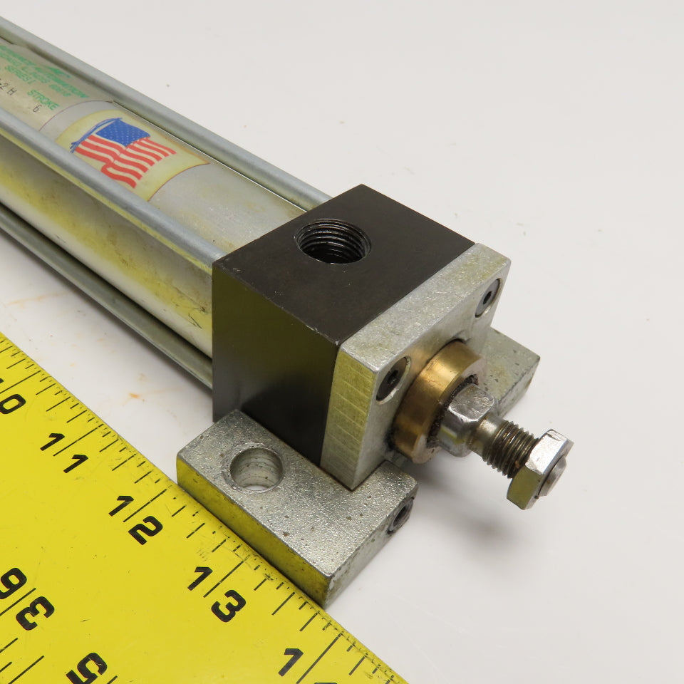 AAC MS-2 H 1-1/2" Bore x 6" Stroke Double Acting Hydraulic Pneumatic Cylinder