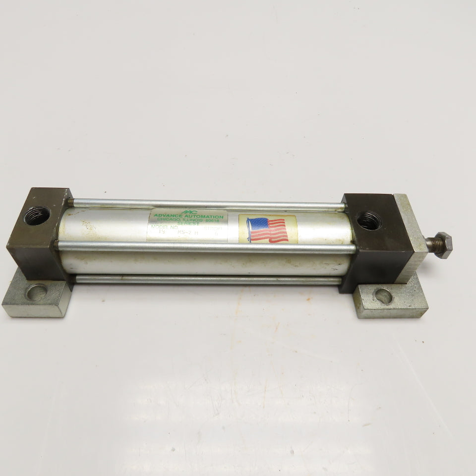 AAC MS-2 H 1-1/2" Bore x 6" Stroke Double Acting Hydraulic Pneumatic Cylinder
