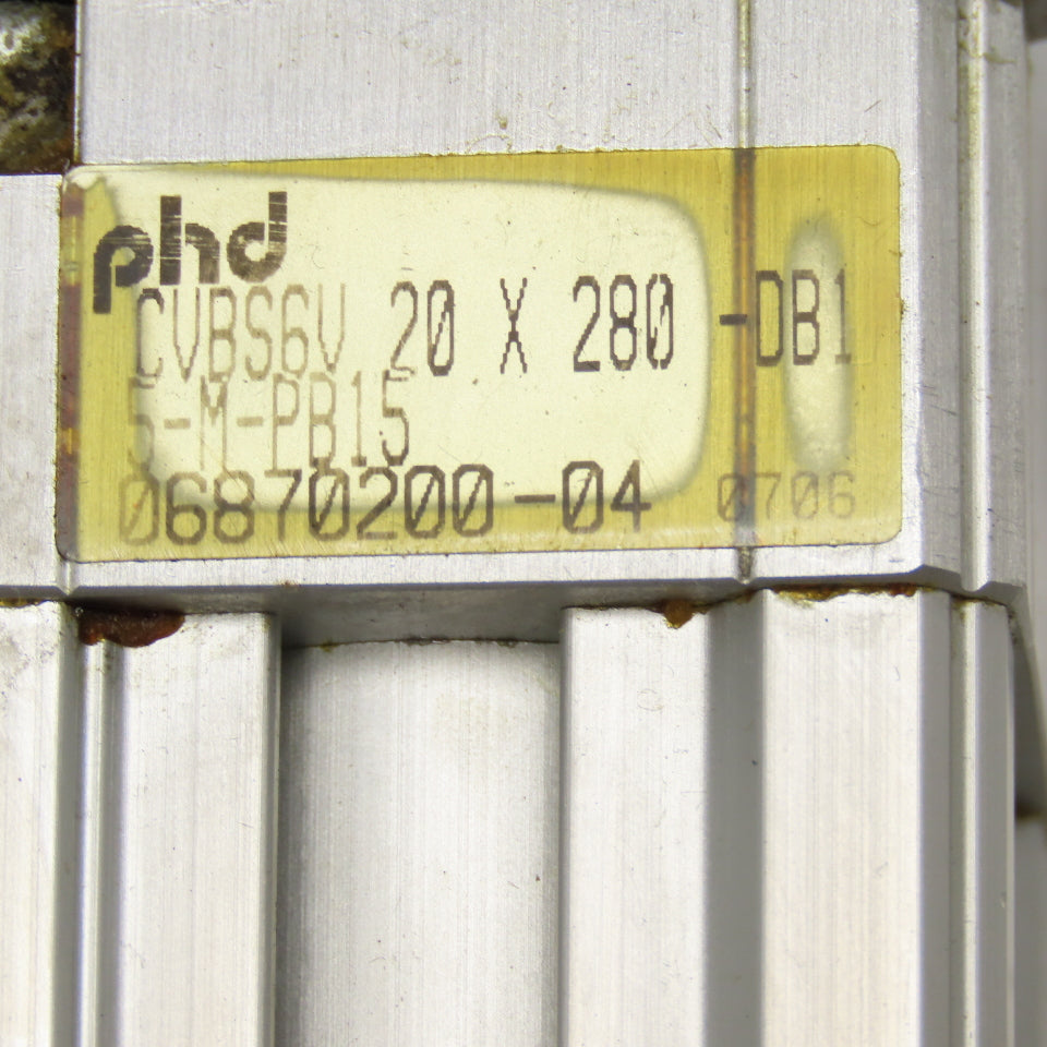 PHD CVBS6V 20mm Bore x 280mm Stroke Double Acting Air Cylinder