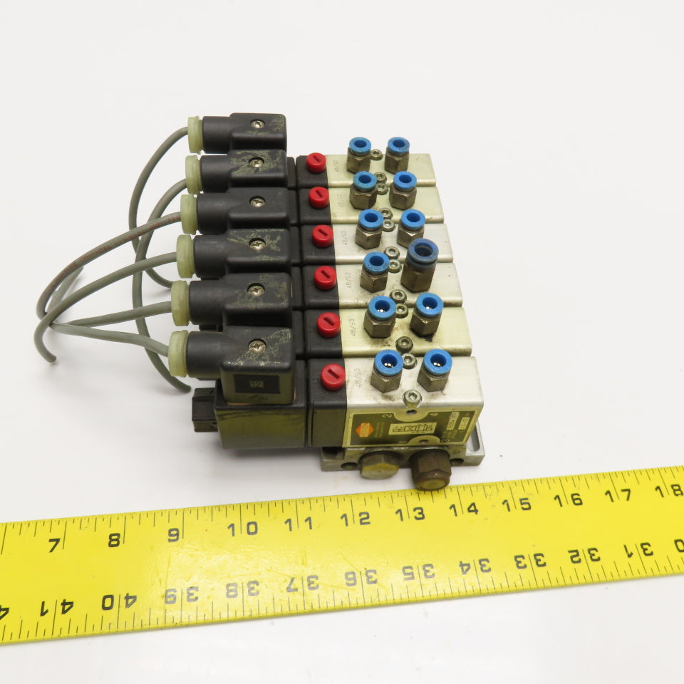 Herion 26254 Solenoid 6 Valve Bank 1.5-10 Bar 24VDC Coil