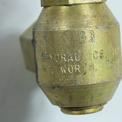Hydraulics Inc B3 Steel Swivel Hydraulic Fitting 1/4"