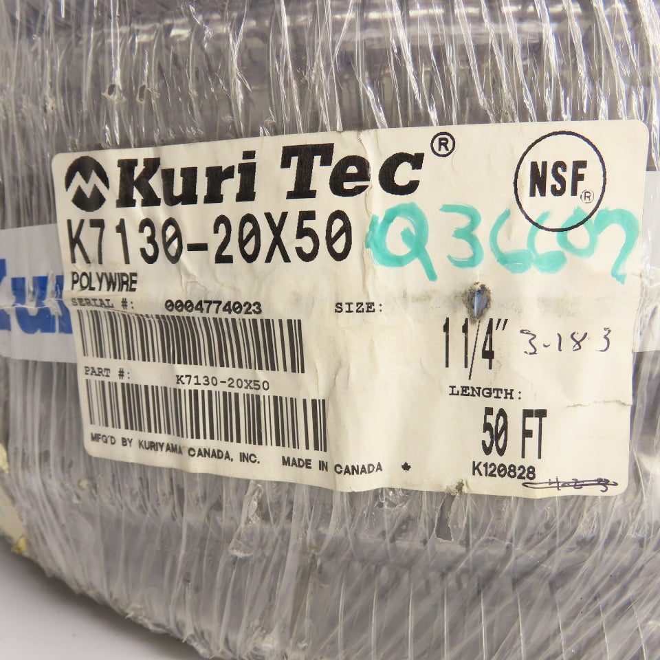 Kuri Tec K7130-20X50 Flexible Hose 1-1/4" x 50 Feet