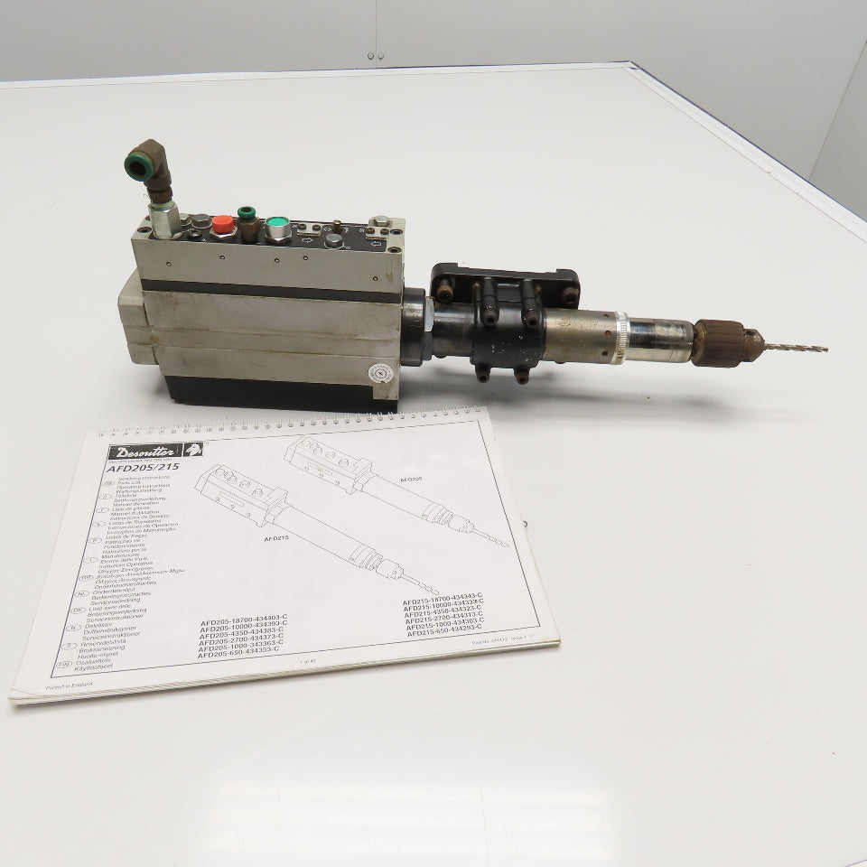 Desoutter AFD205 Autofeed Drill Unit 4350RPM 0-3/8" Chuck 1-1/2" Stroke