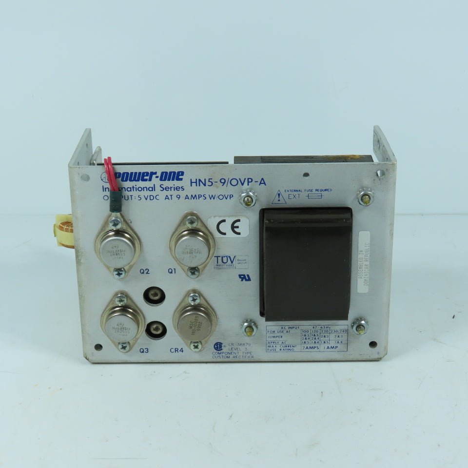 Power-One HN5-9/OVP-A 5VDC 9A Power Supply with OVP 100-240VAC Input