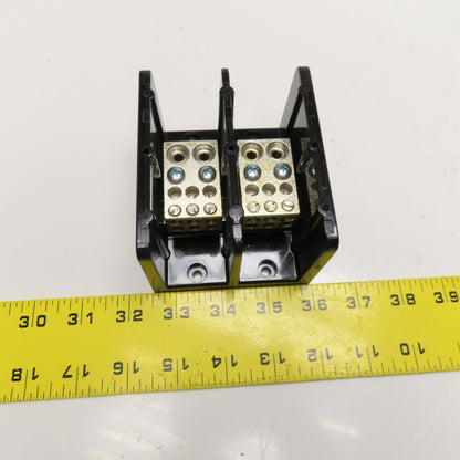 Square D 9080 LBC263206 Power Distribution Block #6-2/0 Line (2) #14-2 Load (6)