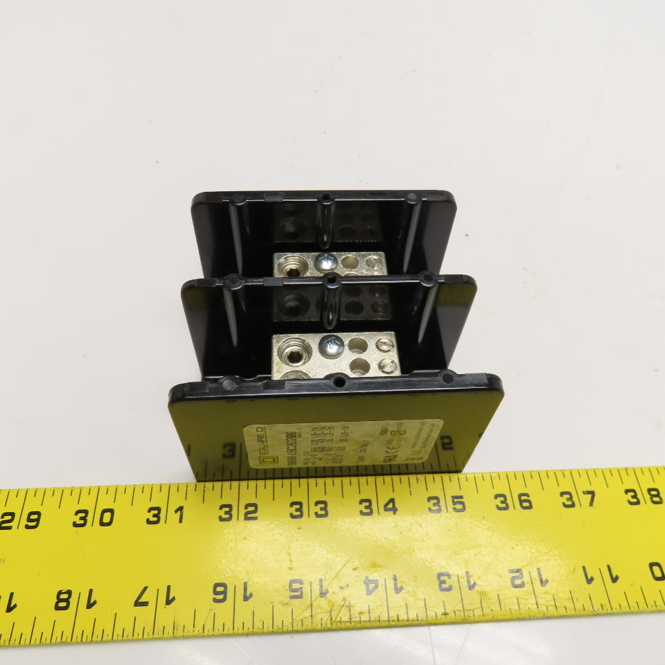 Square D 9080 LBC263206 Power Distribution Block #6-2/0 Line (2) #14-2 Load (6)