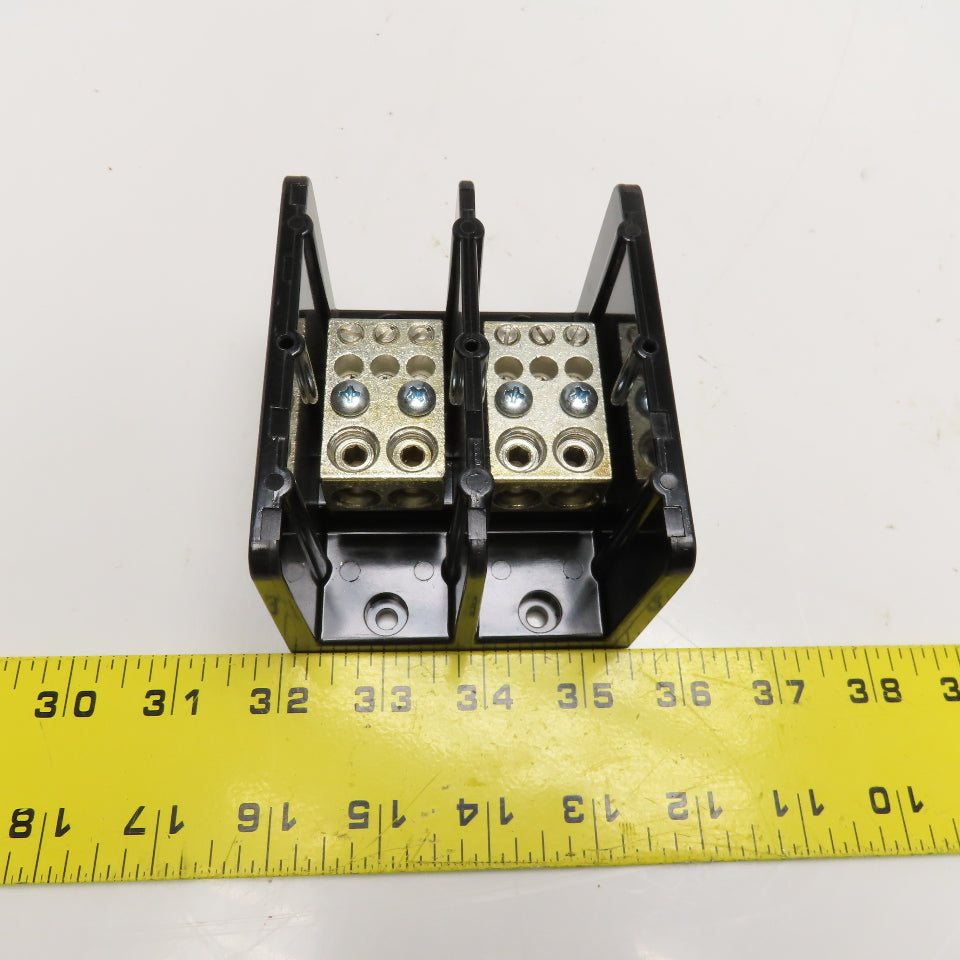 Square D 9080 LBC263206 Power Distribution Block #6-2/0 Line (2) #14-2 Load (6)