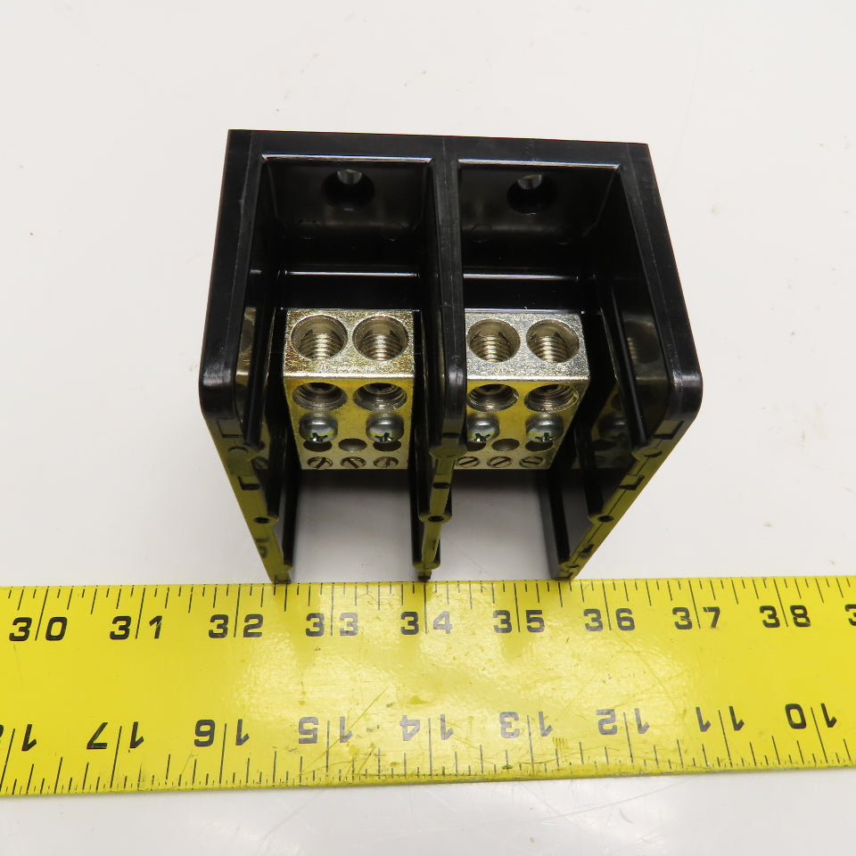 Square D 9080 LBC263206 Power Distribution Block #6-2/0 Line (2) #14-2 Load (6)