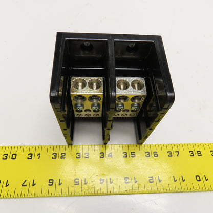 Square D 9080 LBC263206 Power Distribution Block #6-2/0 Line (2) #14-2 Load (6)