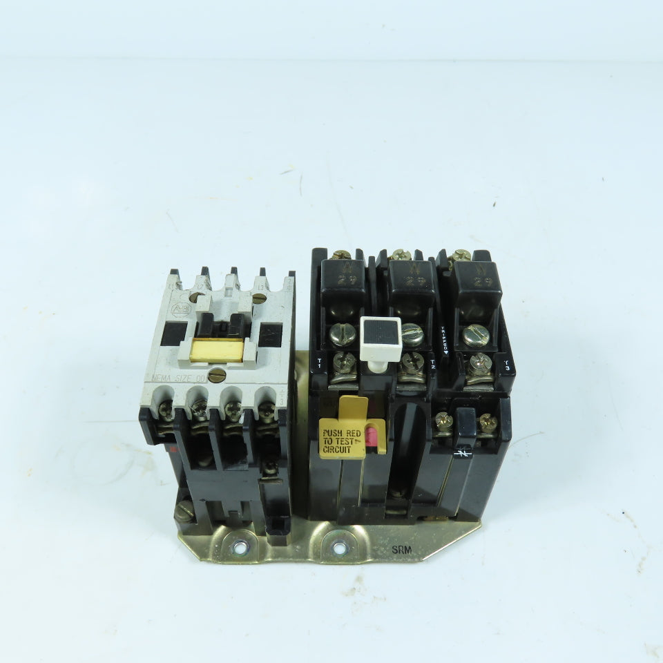 Allen-Bradley 500-T0D930 509-TOD NEMA Size 00 Motor Starter W/ Overload W29