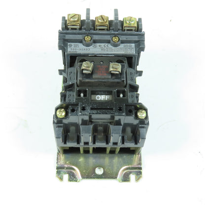 Allen-Bradley 500-A0A93 NEMA Size 0 Motor Starter 115-120V Coil 3HP