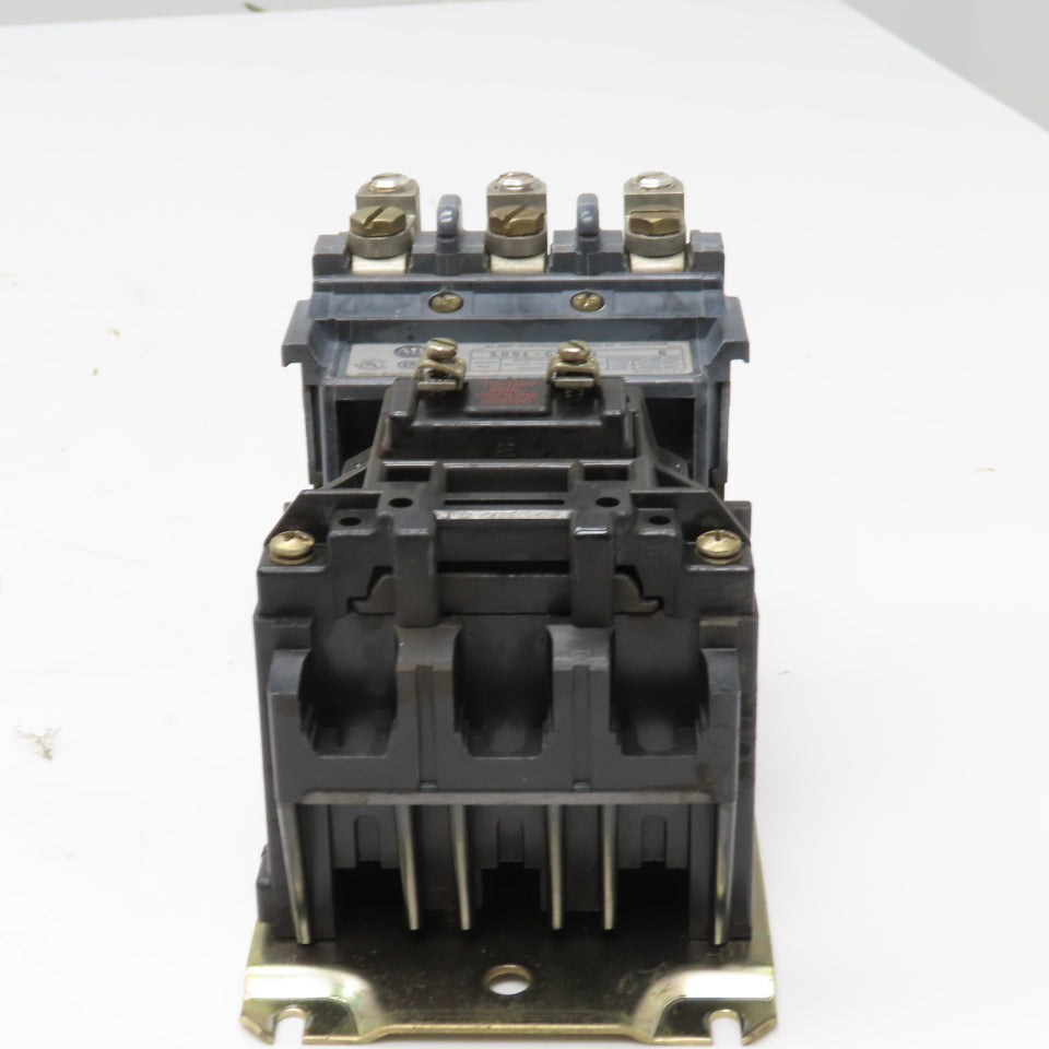 Allen-Bradley SerB 60A Motor Starter 115-120V Coil 600VAC Max