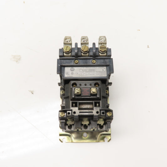 Allen-Bradley SerB 60A Motor Starter 115-120V Coil 600VAC Max