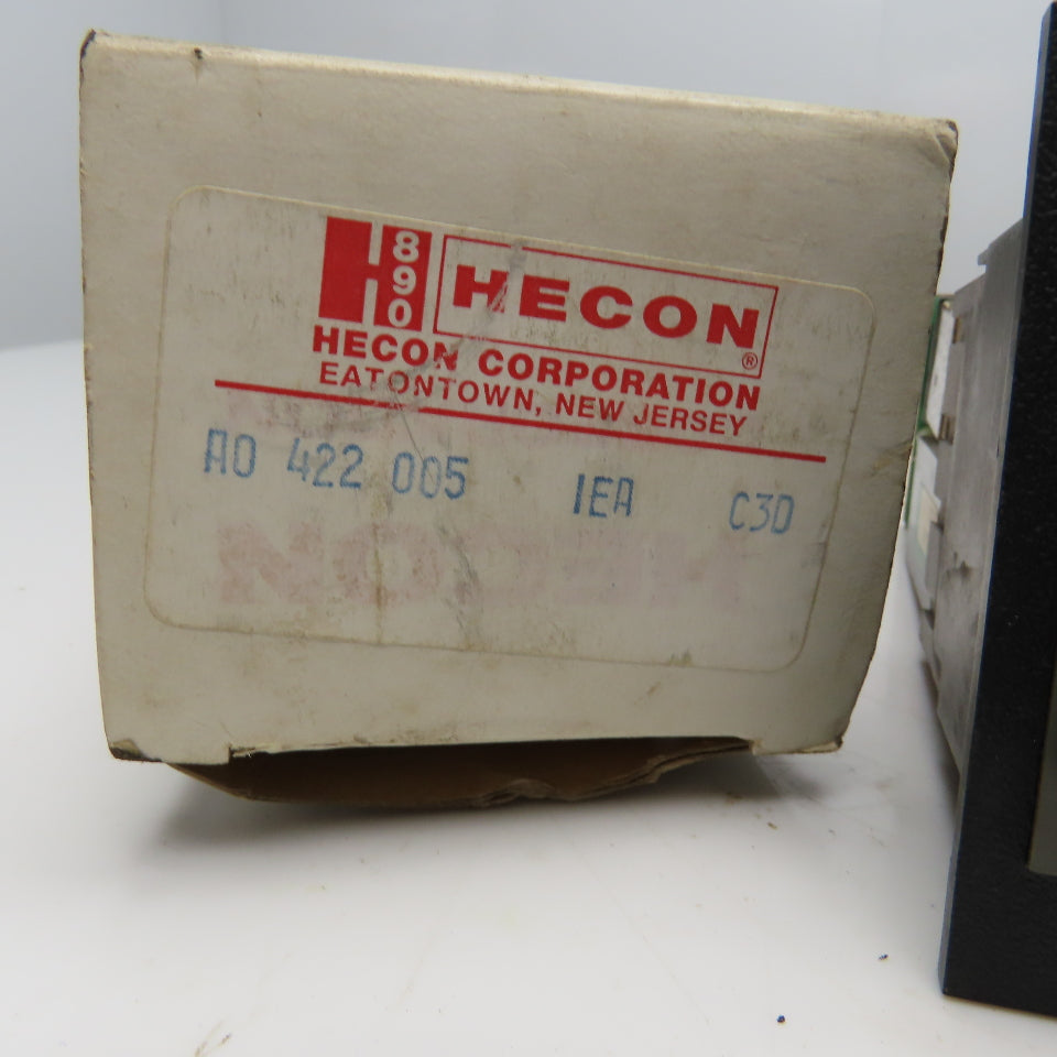 Hecon A0422005 115VAC Manual Reset Electromechanical Counter