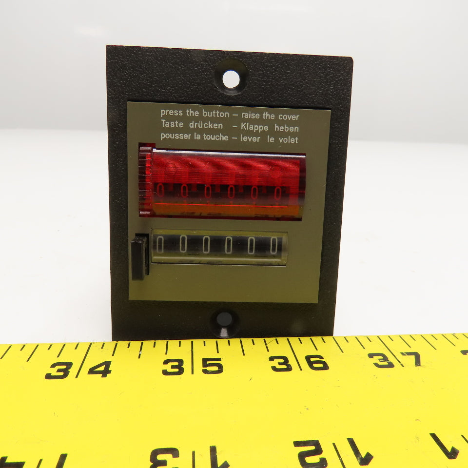 Hecon A0422005 115VAC Manual Reset Electromechanical Counter