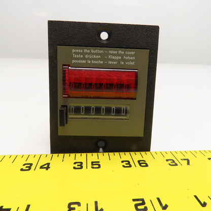 Hecon A0422005 115VAC Manual Reset Electromechanical Counter