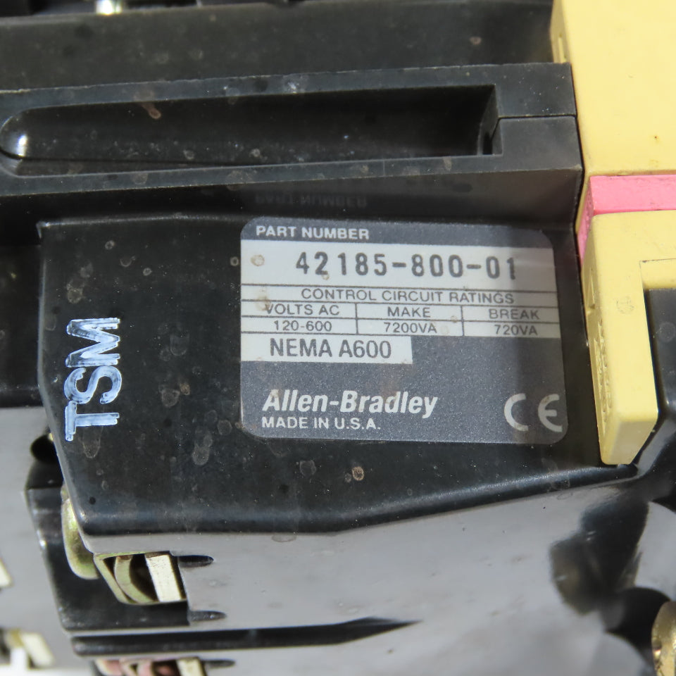 Allen-Bradley 509-BOD NEMA Size 1 Motor Starter 120V W/Overload 42185-800-01 W55