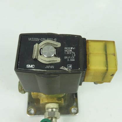 SMC VX3330V-02N-5D01-B 3-Port Solenoid Valve 1/4" NPT 24VDC