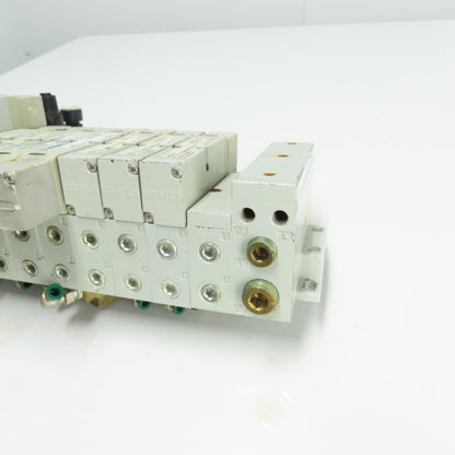Numatics (3)122BA400M000061 (3)122BB500M000061 Solenoid Valve Block Assembly 24V