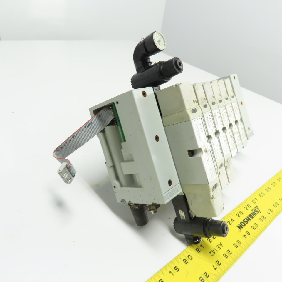Numatics (3)122BA400M000061 (3)122BB500M000061 Solenoid Valve Block Assembly 24V