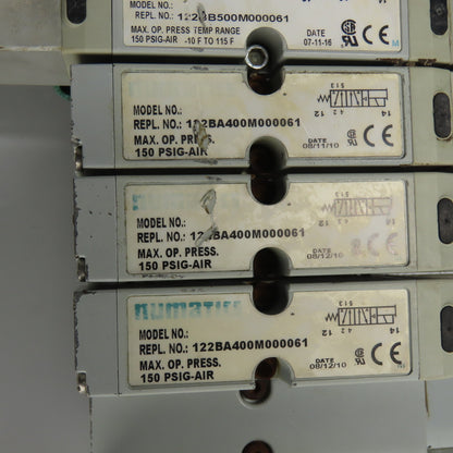 Numatics (3)122BA400M000061 (3)122BB500M000061 Solenoid Valve Block Assembly 24V