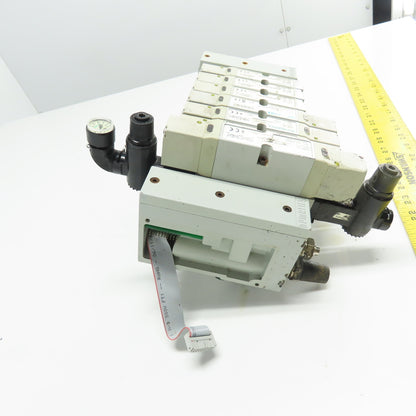 Numatics (3)122BA400M000061 (3)122BB500M000061 Solenoid Valve Block Assembly 24V