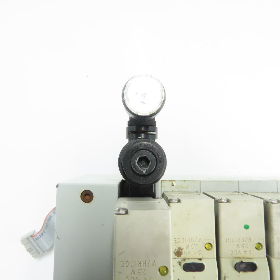 Numatics (3)122BA400M000061 (3)122BB500M000061 Solenoid Valve Block Assembly 24V