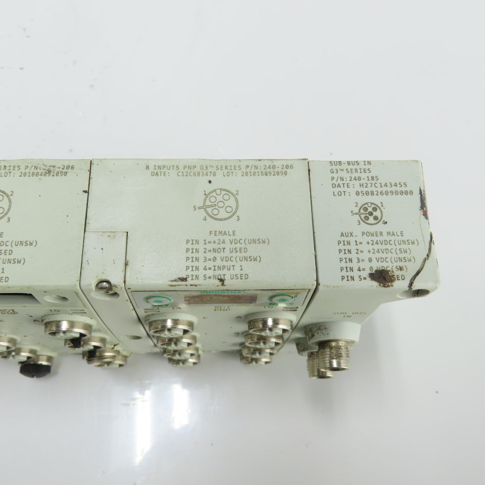 Numatics 240-208 8 Input I/O Module PNP G3 Series Lot Of 5