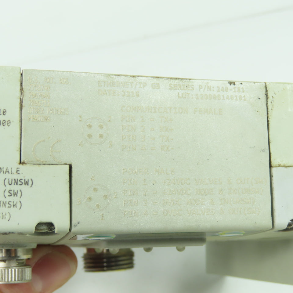 Numatics 240-181 Ethernet IP G3 Communication Module 24VDC