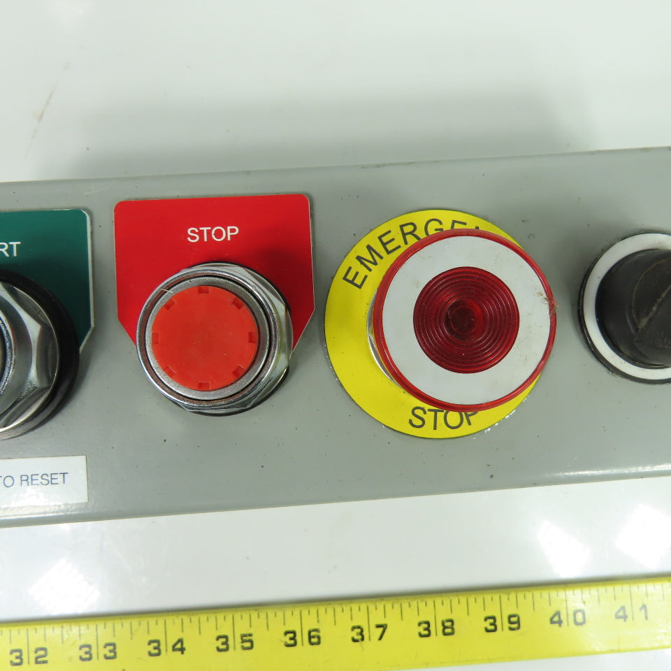 10-1/4" x 3-1/4" x 3" Start/Stop Push Button Station Pendant W/ E-Stop