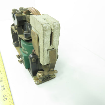 General Electric IC28001619 DC Contactor 600V 30A 78VDC Coil