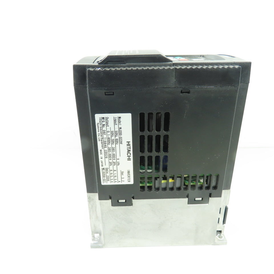 Hitachi WJ200-022HF 2.2KW Inverter Drive 3Ph 380-480V