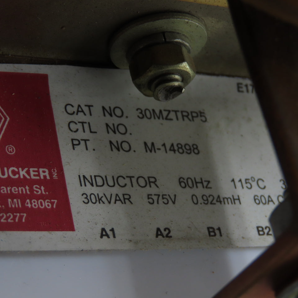 Myron Zucker 30MZTRP5 30kVAR 575V Line Reactor 3Ph 60A