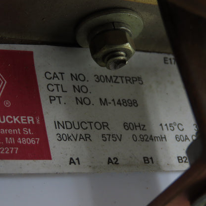 Myron Zucker 30MZTRP5 30kVAR 575V Line Reactor 3Ph 60A