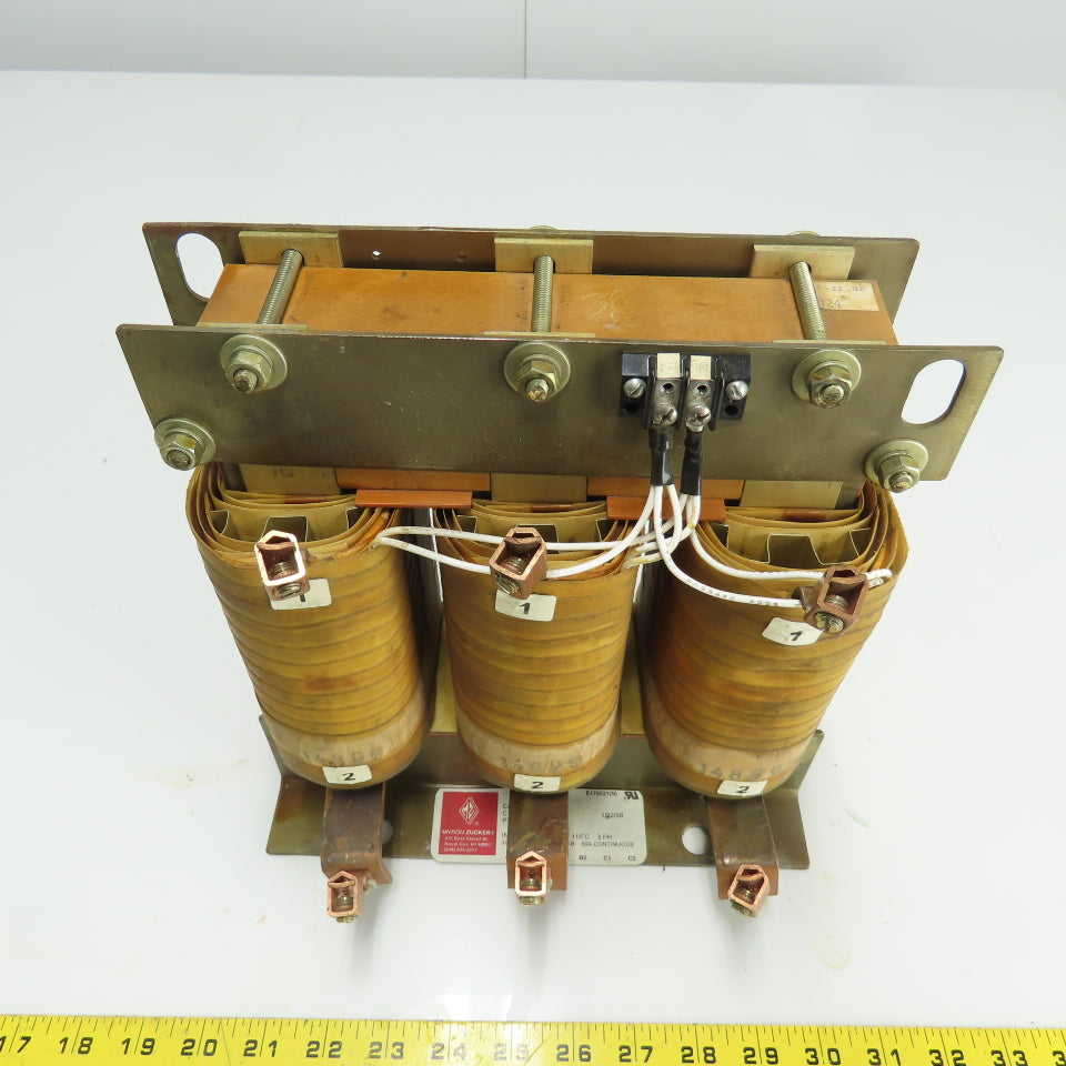 Myron Zucker 30MZTRP5 30kVAR 575V Line Reactor 3Ph 60A