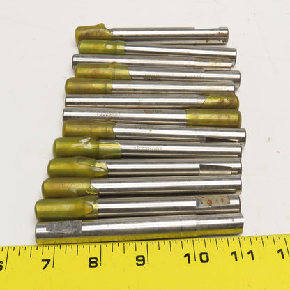 0.4585 Round Hole Punch 1/2" Notch Shank 4.500" OAL Lot Of 13