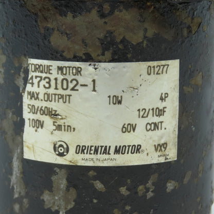 Oriental Motor 473102-1 Torque Motor 10W 100V 50/60Hz