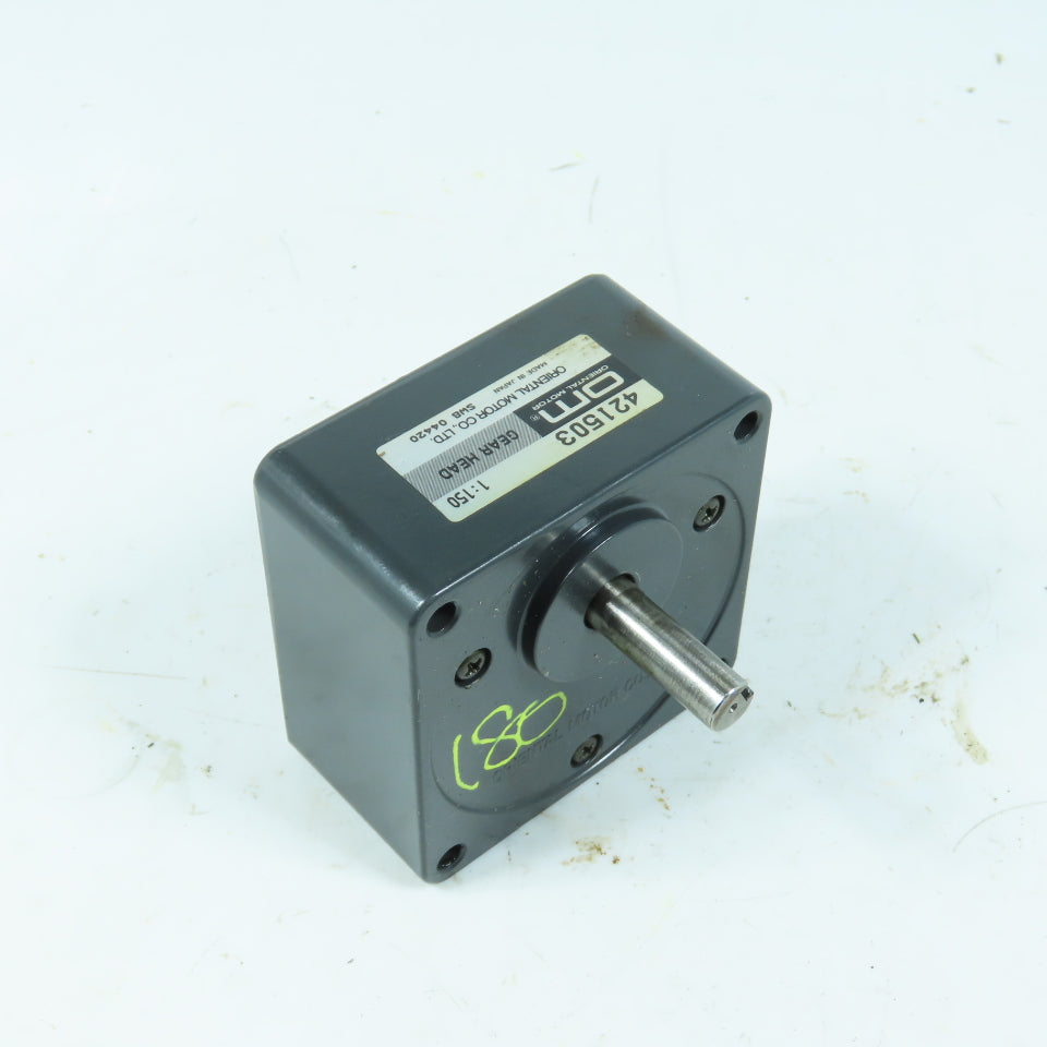 Oriental Motor 421503 Gear Head 1:150 Ratio 10mm Shaft