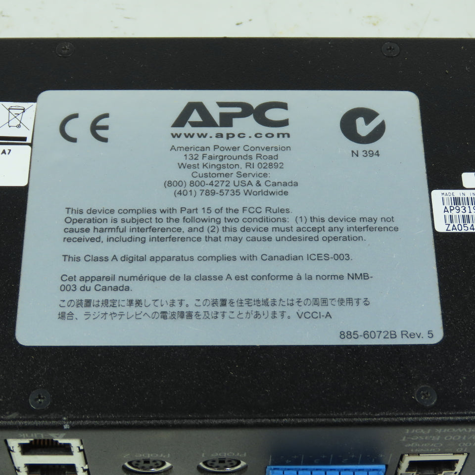 APC AP9319 Environmental Monitoring Unit