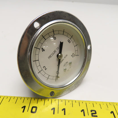 Matubara Keiki 0-10 kg/cm3 Pressure Gauge 7/16-20 (-14) SAE Back Port