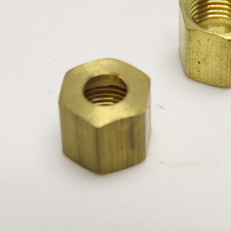 1/4" Brass Compression Nut Lot Of 20