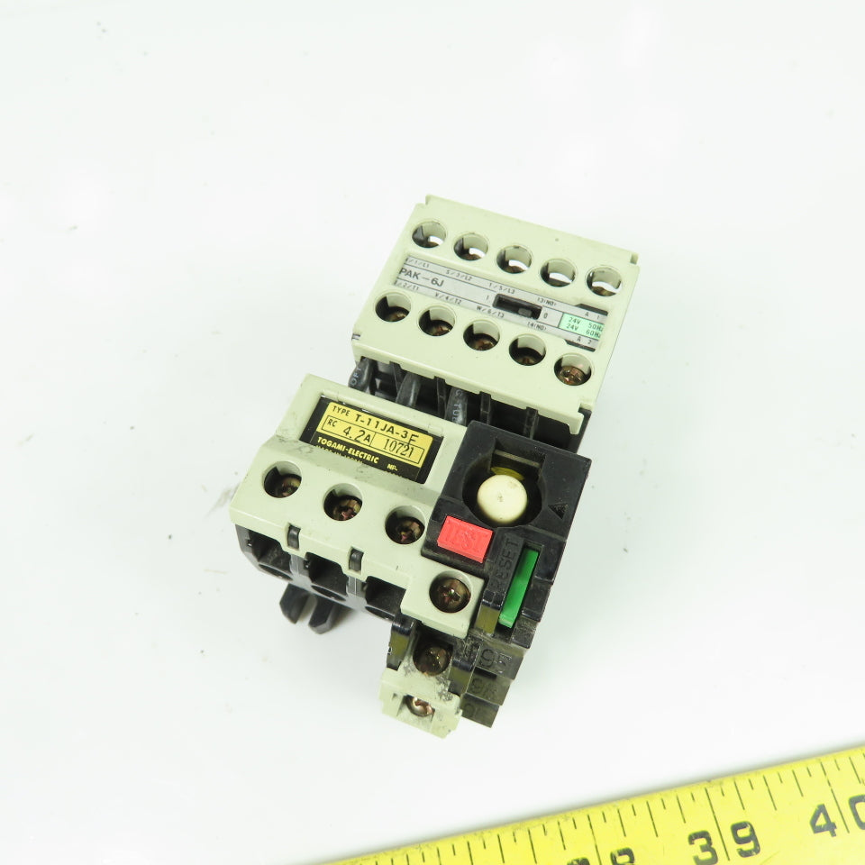 PAK-6J Contactor 15A 550V 24V Coil W/ T-1 1JA-3F