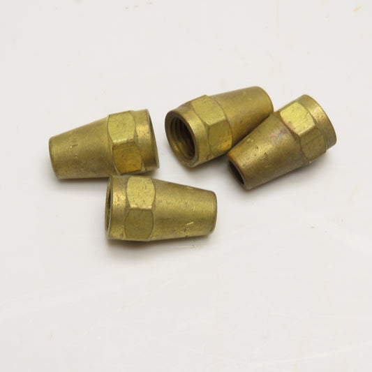 Parker 41FL4-4 1/4" Brass Flare Nut 45° Lot Of 4