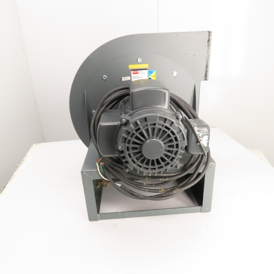 Dayton 4C330 Industrial Direct Drive Blower 5HP 230V 1Ph 3450RPM Tested