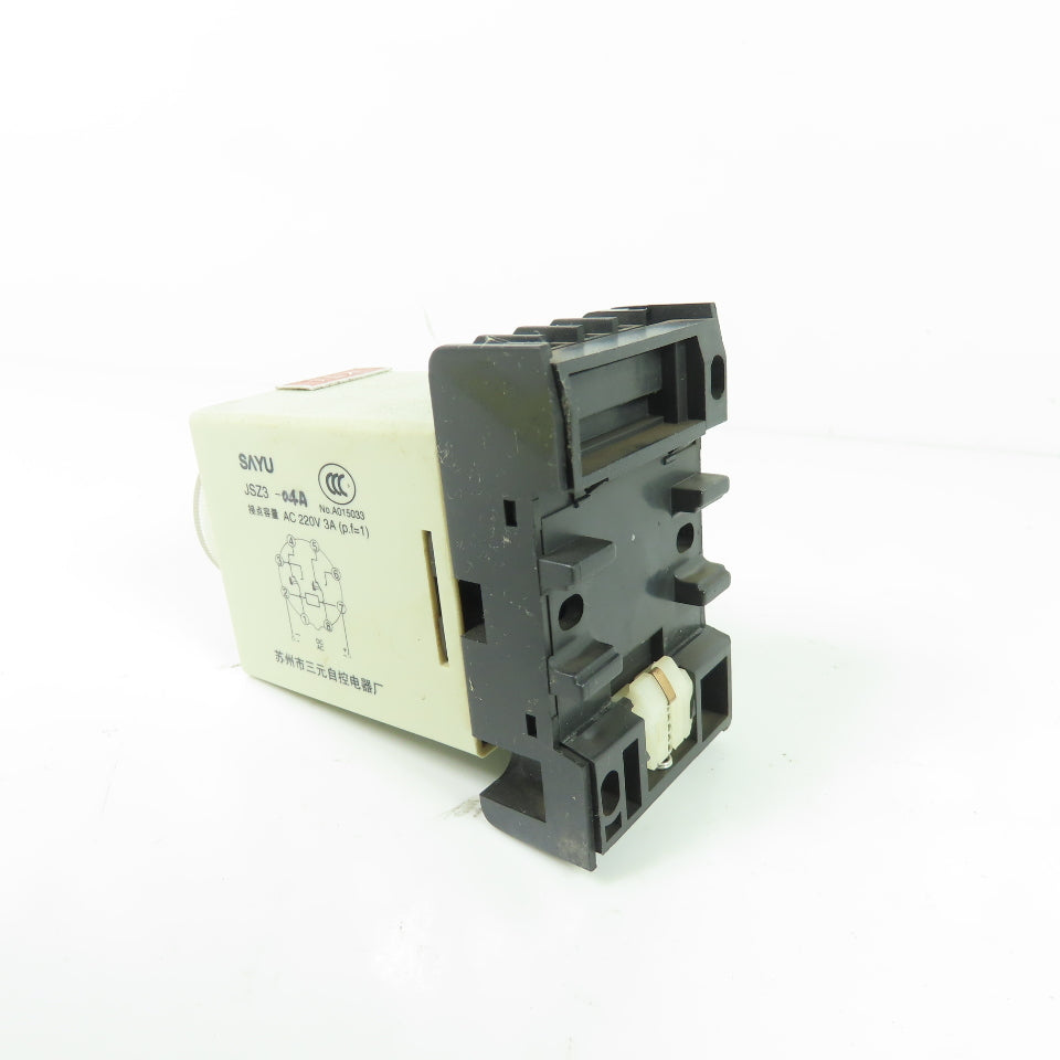 Sayu JSZ3-04A Time Delay Timer Relay 220VAC 3A